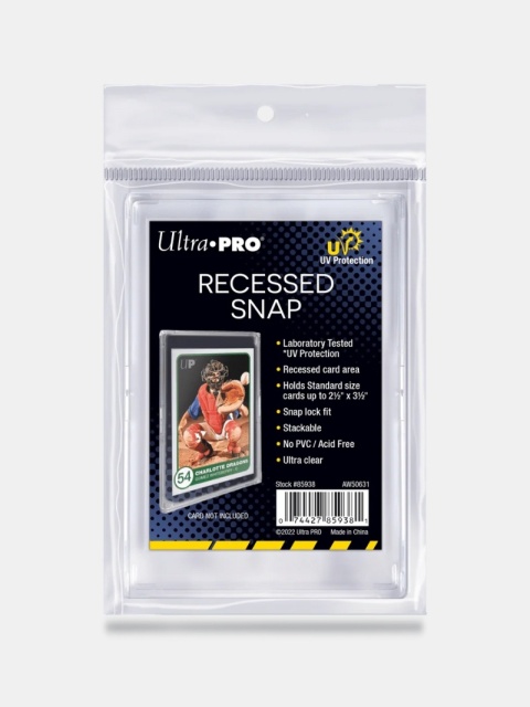 Holder Ultra PRO UV Recessed Snap – przezroczysty holder z ochroną UV