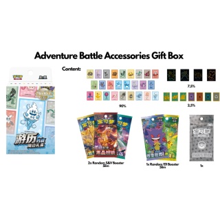 Pokémon Adventure Battle Gift Box – chińska edycja boosterów i art sleeves