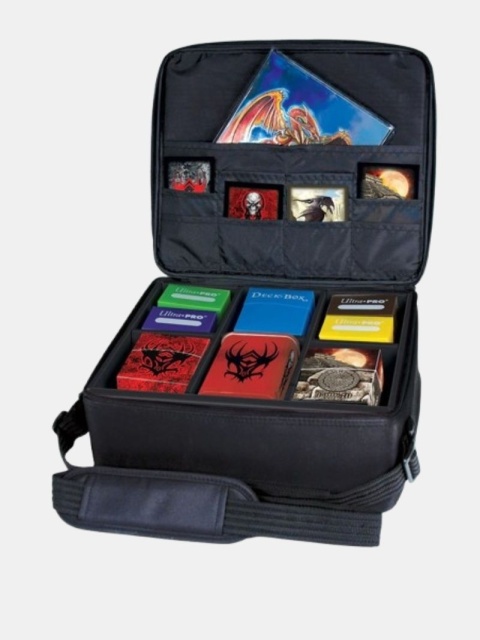 Torba na ramię Ultra PRO Portable Gaming Case – z czerwonym obszyciem (6 przegródek)