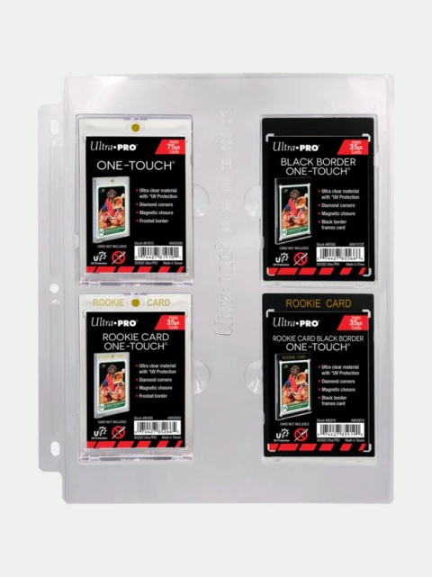 Strona do segregatora Ultra PRO 4‑Pocket Page – na holdery ONE‑TOUCH
