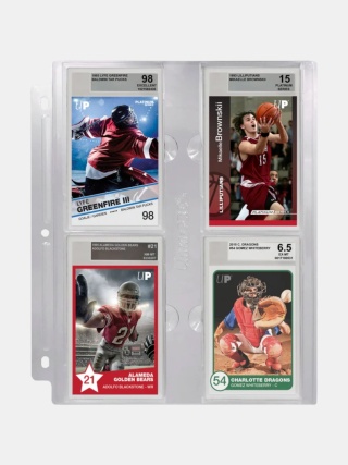Strona do segregatora Ultra PRO 4‑Pocket Page – na 4 karty graded