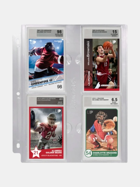 Strona do segregatora Ultra PRO 4‑Pocket Page – na 4 karty graded