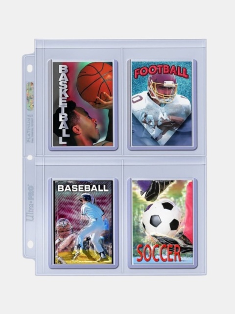 Strona do segregatora Ultra PRO Premium Secure Pages – 4 kieszenie na Toploadery 1 szt.