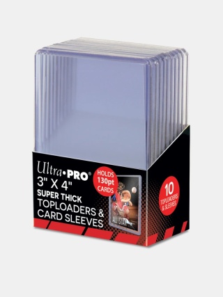 Toploader Ultra PRO 130pt 3" x 4" + grube koszulki na karty 10szt