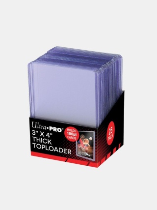 Toploader Ultra PRO 100pt 3" x 4"– 25 szt do średnio grubych kart kolekcjonerskich