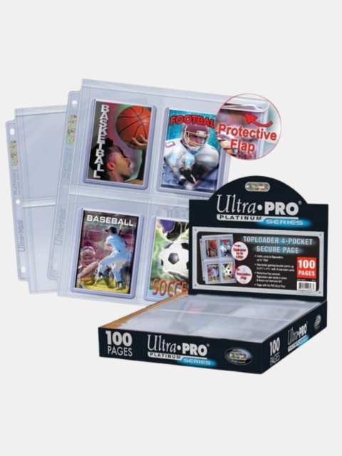 Strona do segregatora Ultra PRO Premium Secure Pages – 4 kieszenie na Toploadery 1 szt.