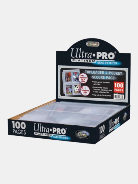 Strona do segregatora Ultra PRO Premium Secure Pages – 4 kieszenie na Toploadery 1 szt.