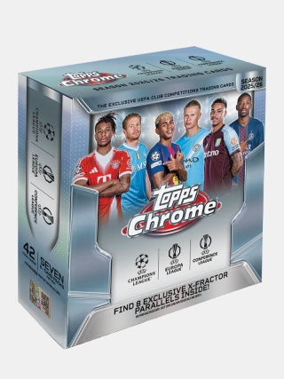 2025/26 Topps Chrome UEFA Club Competitions Mega Box