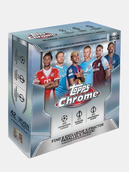 2025/26 Topps Chrome UEFA Club Competitions Mega Box