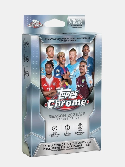 2025/26 Topps Chrome UEFA Club Competitions Hanger Box