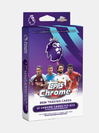 2026 Topps Chrome Premier League Tin Box