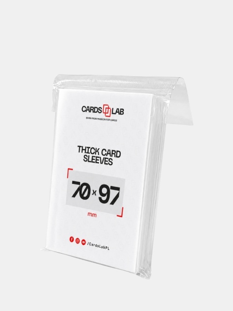 Koszulki Ochronne Card Lab do Grubych Kart - Thick Card Sleeves 70 × 97 mm