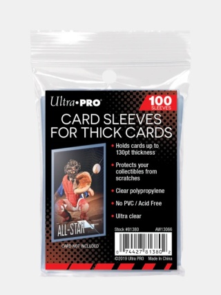 Koszulki Ochronne Ultra Pro do Grubych Kart - Thick Card Sleeves 130PT