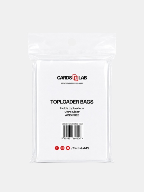 Koszulki Ochronne Card Lab do Toploaderów - Toploader Bags 35PT (100 szt.)
