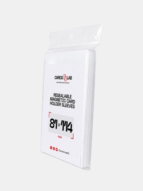 Koszulki Ochronne Card Lab do Holderów Magnetycznych 35PT - Resealable Magnetic Card Holder Sleeves 81 × 114 mm