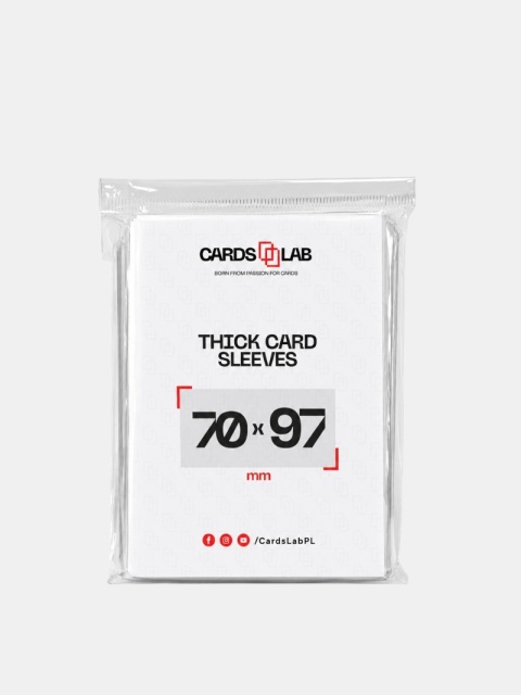 Koszulki Ochronne Card Lab do Grubych Kart - Thick Card Sleeves 70 × 97 mm