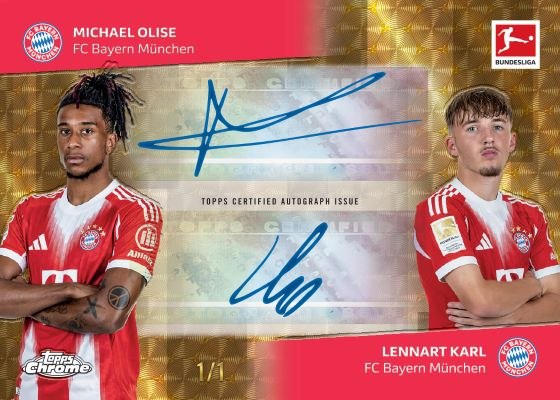 2025-26 Topps Chrome Bundesliga dual autograf
