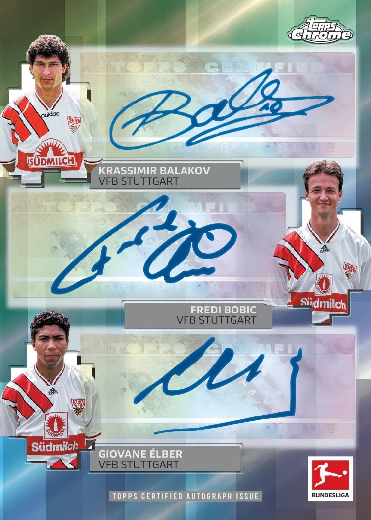 2025-26 Topps Chrome Bundesliga triple auto